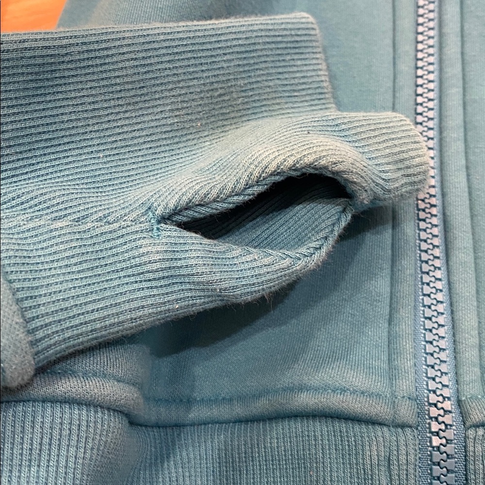 Athleta Bright Teal Athletic Hoodie - Picture 3 of 7